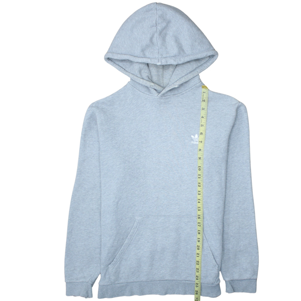 Adidas Men's Grey Pullover Hoodie Size M Regular Fit Sportswear