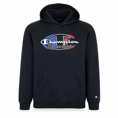 Champion Men's Black XL Pullover Hoodie Fleece Graphic Sweatshirt