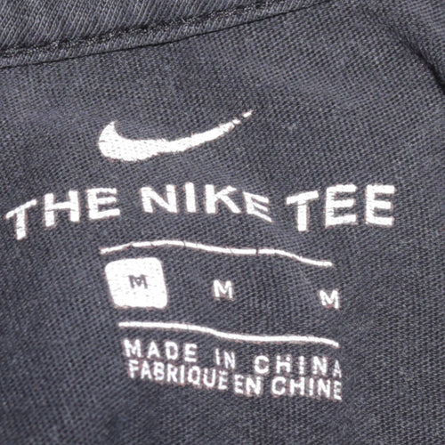 Nike Men's Black Crew Neck Short Sleeve Cotton T-Shirt M