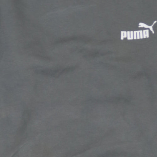 Puma Men's Grey XS Pullover Sweatshirt Crew Neck Logo Sportswear