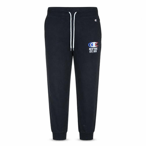 Champion Men's Black Medium Jogger Sweatpants Logo New York 1919