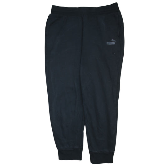 Puma Men's Black Jogger Sweatpants M Regular Fit Fleece Trousers