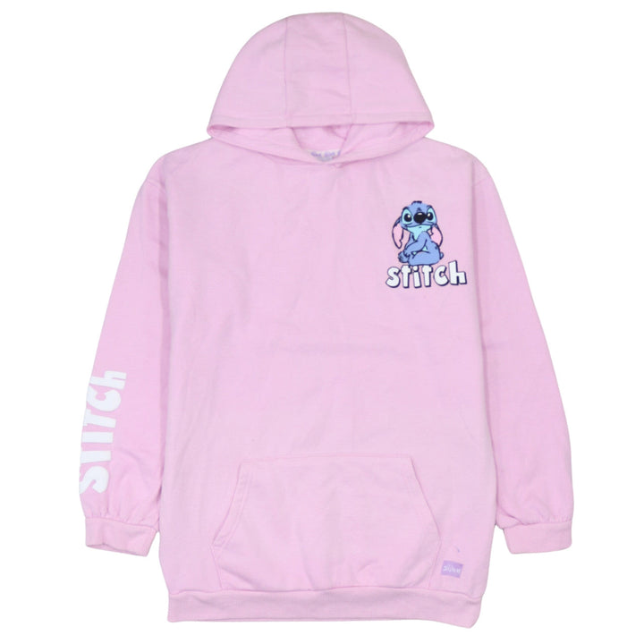 Primark Girls Pink Stitch Pullover Hoodie 14-15 Years Disney Graphic