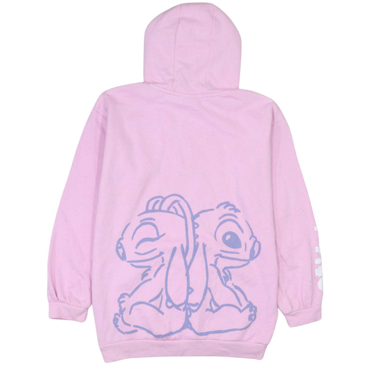 Primark Girls Pink Stitch Pullover Hoodie 14-15 Years Disney Graphic