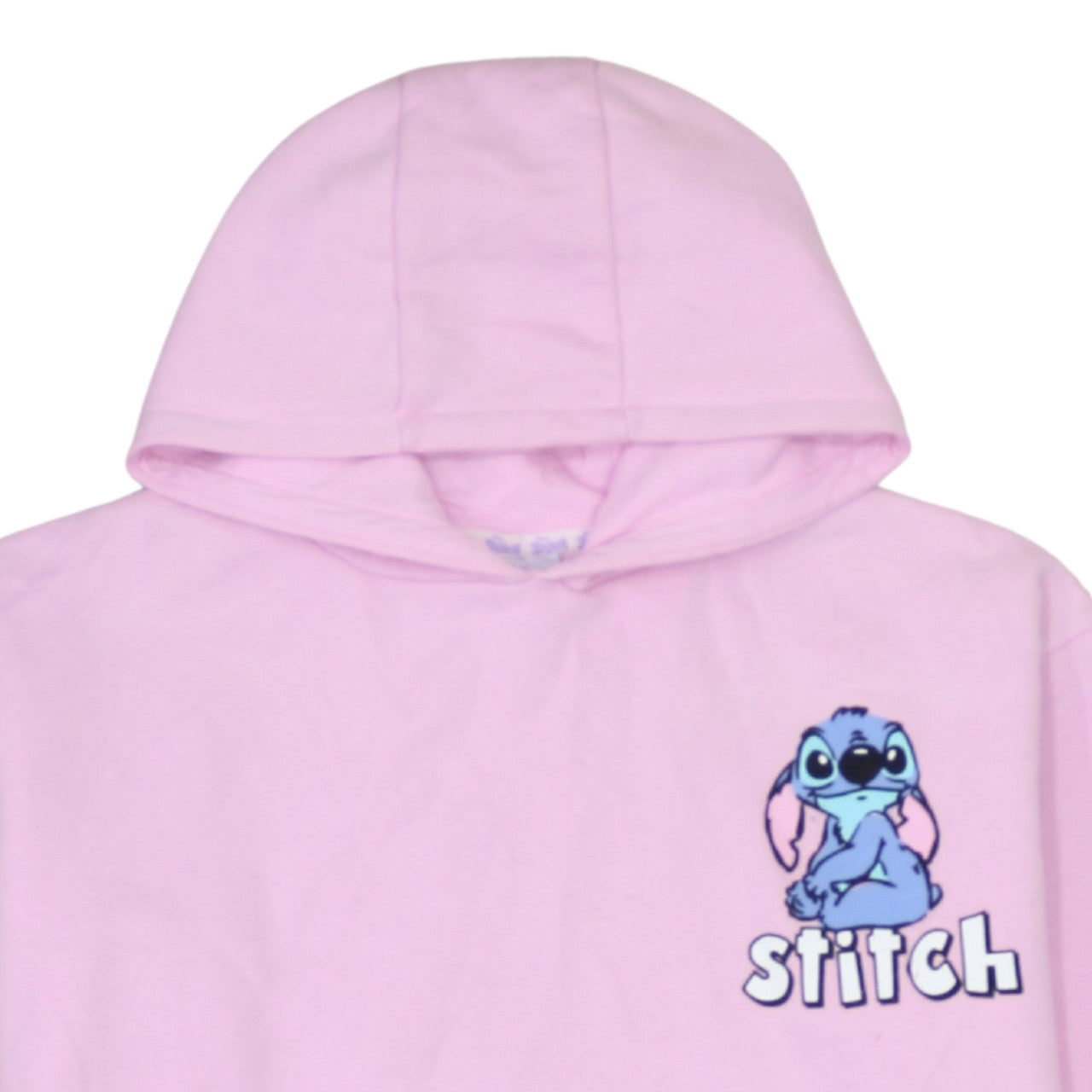 Primark Girls Pink Stitch Pullover Hoodie 14-15 Years Disney Graphic
