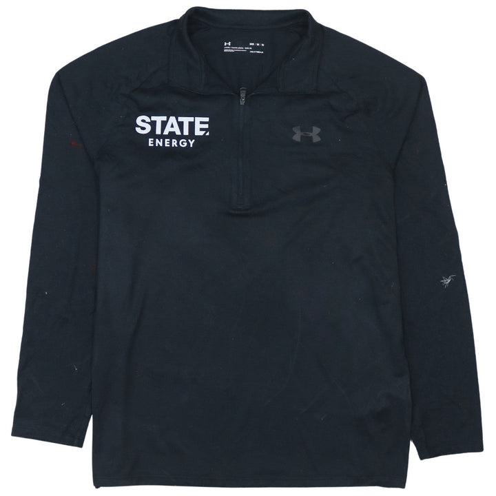 Under Armour Mens Black 1/4 Zip Long Sleeve Training Top Size M