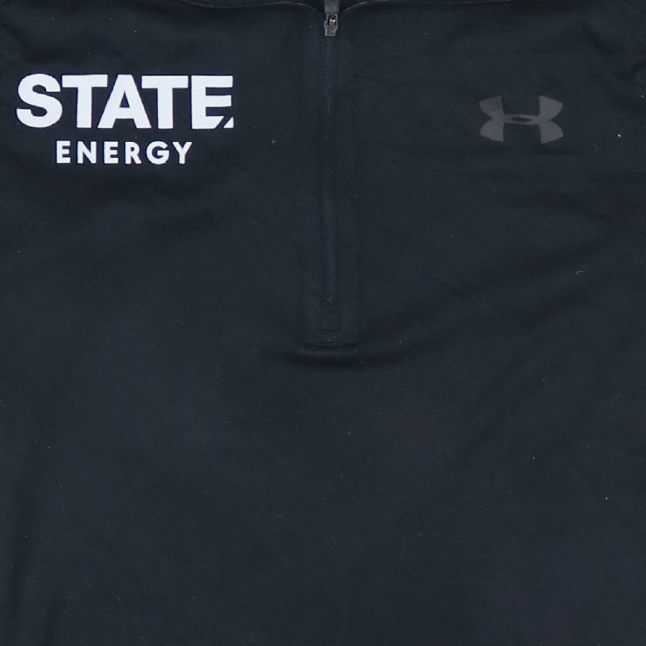 Under Armour Mens Black 1/4 Zip Long Sleeve Training Top Size M