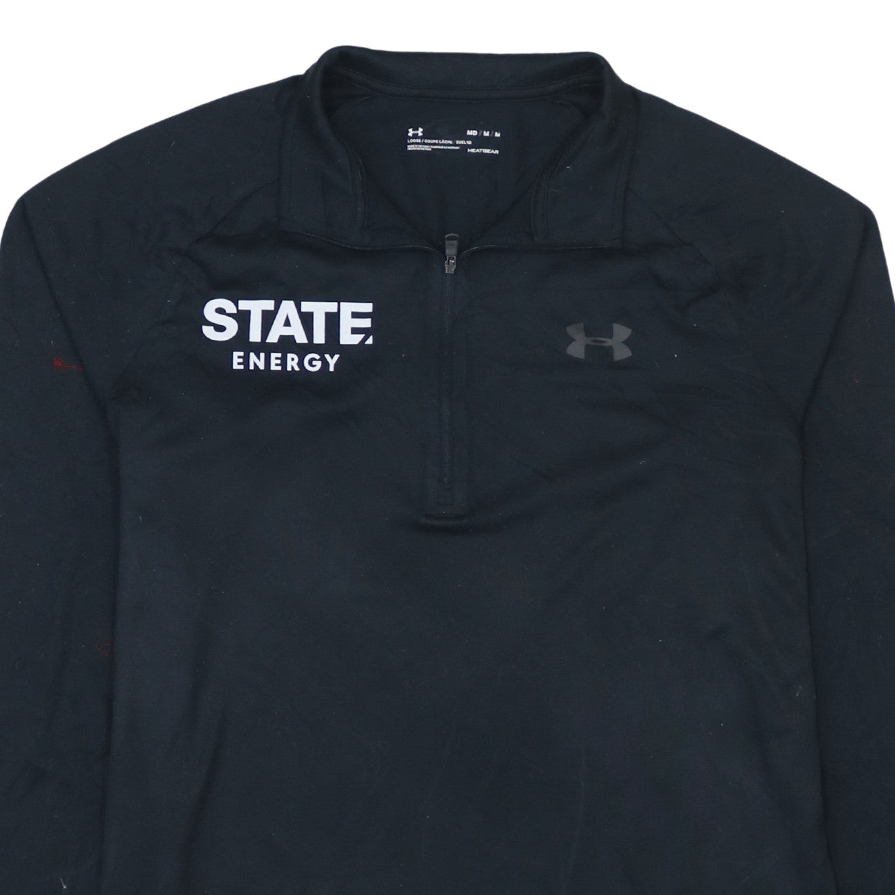 Under Armour Mens Black 1/4 Zip Long Sleeve Training Top Size M