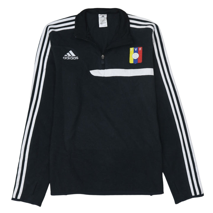 Adidas Men’s Black Venezuela FVF 1/2 Zip Sweatshirt M Regular Fit