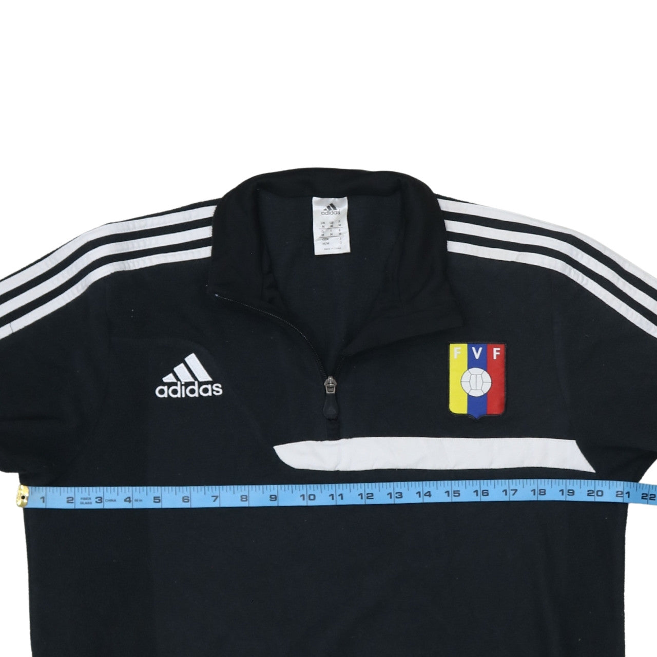 Adidas Men’s Black Venezuela FVF 1/2 Zip Sweatshirt M Regular Fit