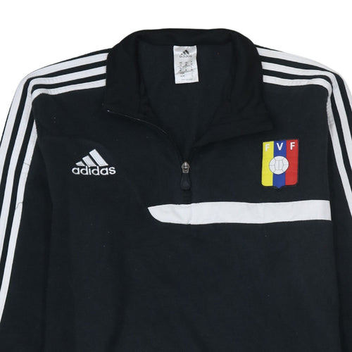 Adidas Men’s Black Venezuela FVF 1/2 Zip Sweatshirt M Regular Fit