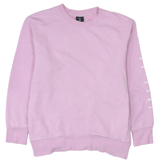 Nike Women’s Pink Dri-Fit Crew Neck Pullover Sweatshirt Size M