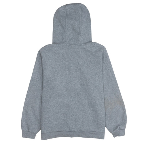Nike Boys Grey Full Zip Hoodie XL 158-170cm Cotton Blend Zip Pocket