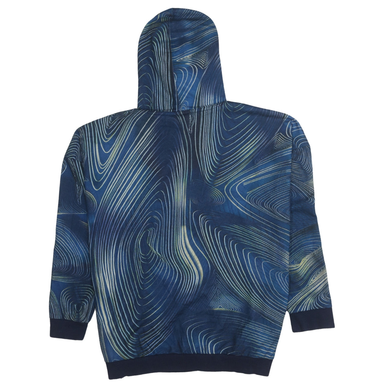 Adidas Womens Blue Graphic Pullover Hoodie Size 16