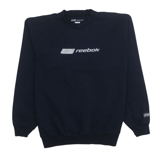 Reebok Men's Blue Crew Neck Pullover Sweatshirt Size S Regular Fit