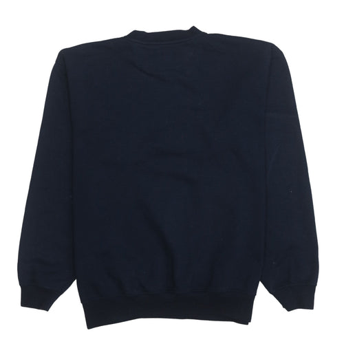 Reebok Men's Blue Crew Neck Pullover Sweatshirt Size S Regular Fit