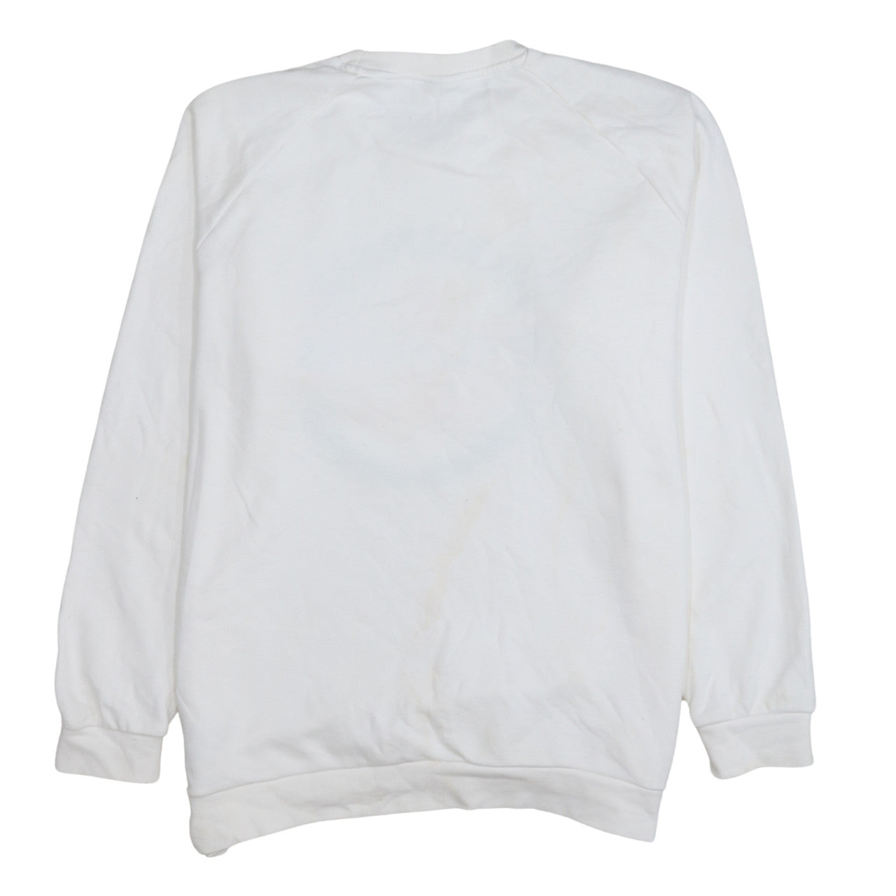 Adidas Men's White XL Originals Club Embroidered Pullover Sweatshirt
