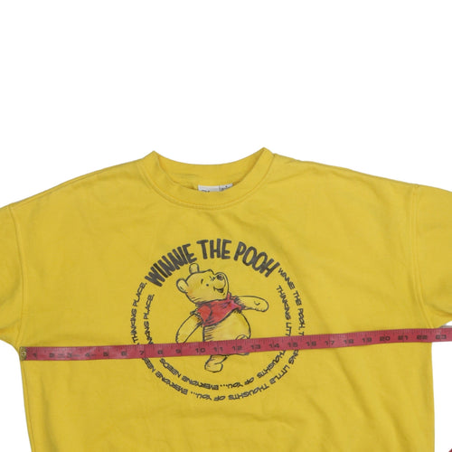 Disney Women’s Yellow Winnie the Pooh Sweatshirt UK 10/12
