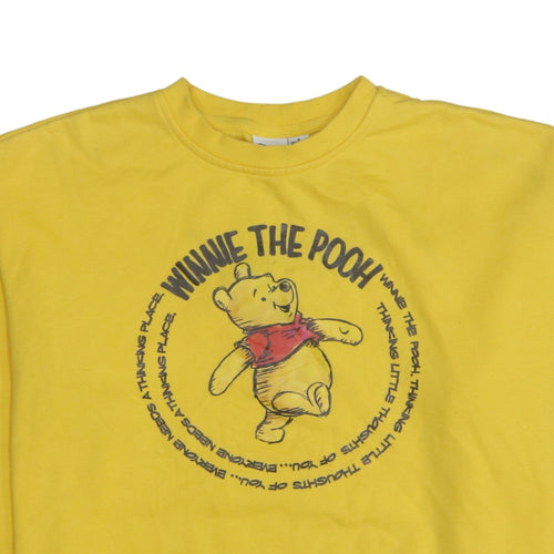 Disney Women’s Yellow Winnie the Pooh Sweatshirt UK 10/12