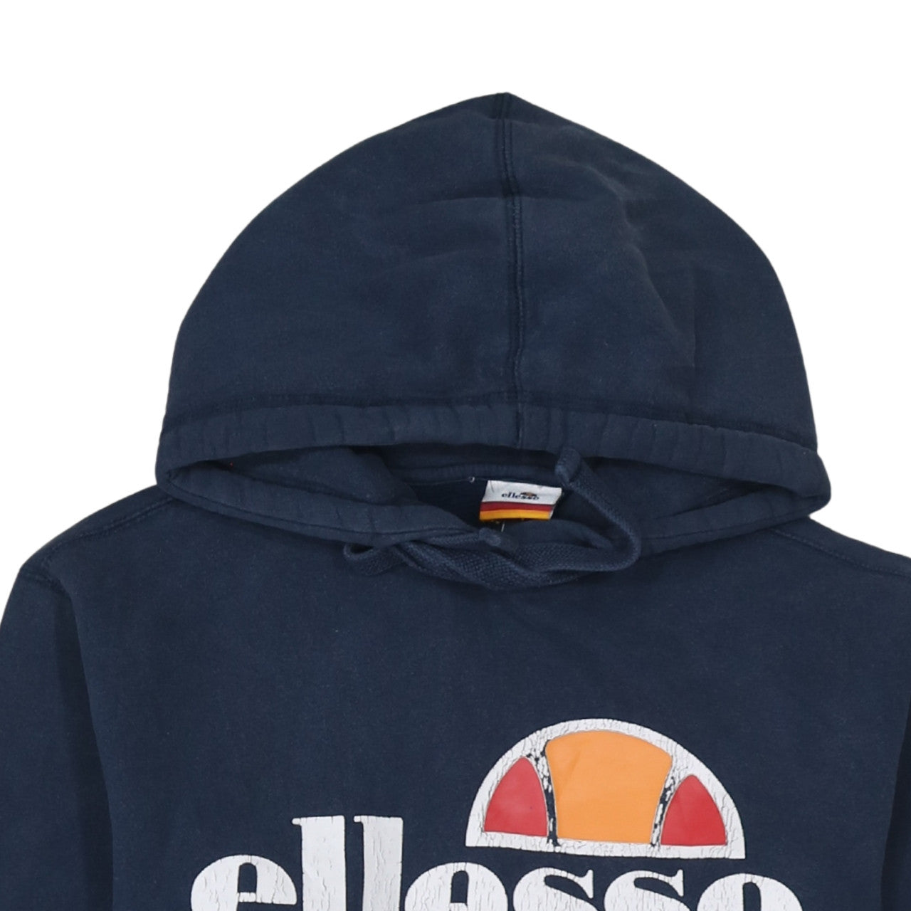 Ellesse Mens Blue Pullover Hoodie S Regular Fit Graphic Logo