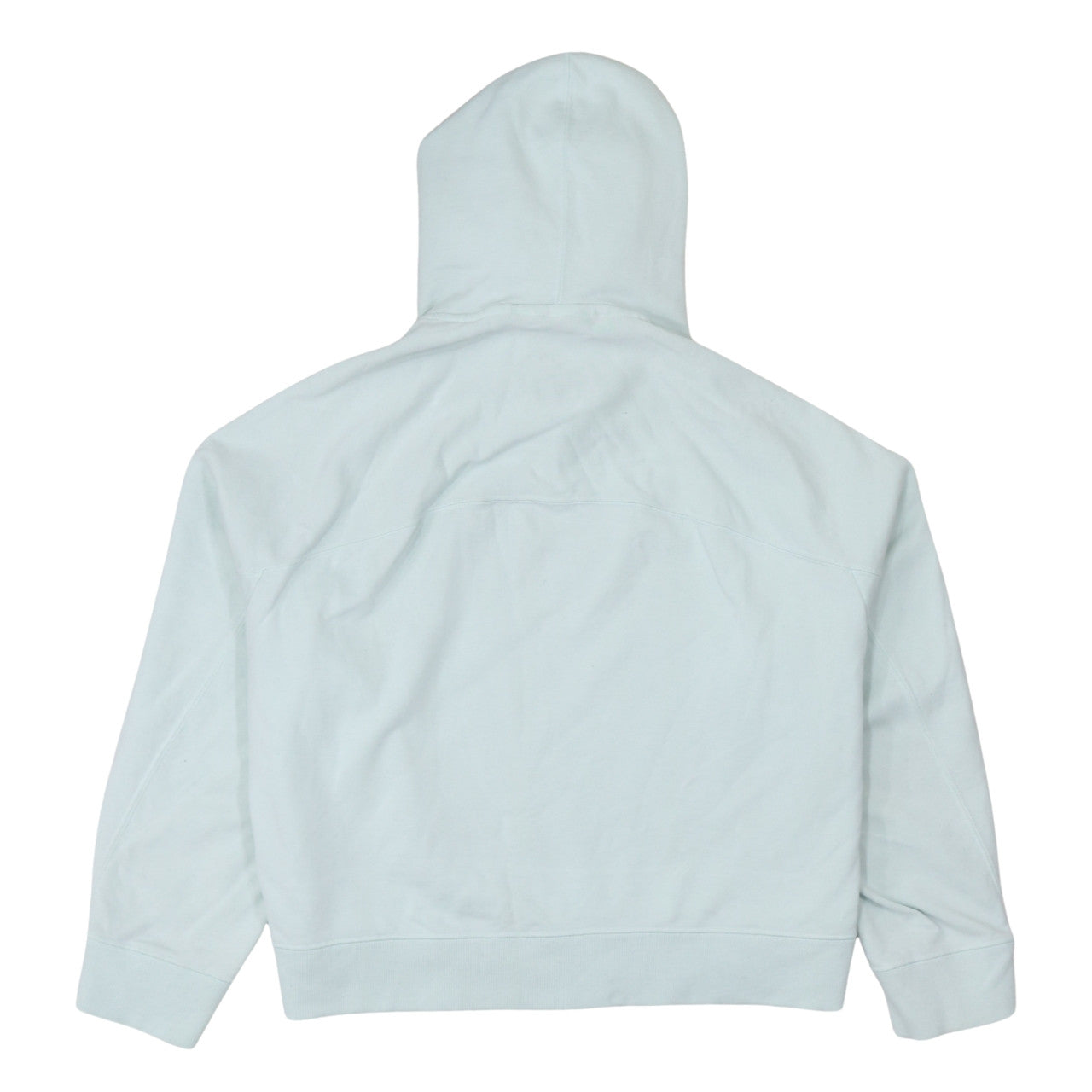 Adidas Women Mint Green Hooded Pullover Sweatshirt Size 8 Cotton Blend