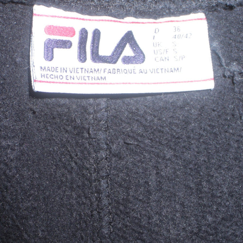 Fila Womens Black Small Jogger Sweatpants Cotton Blend Drawstring