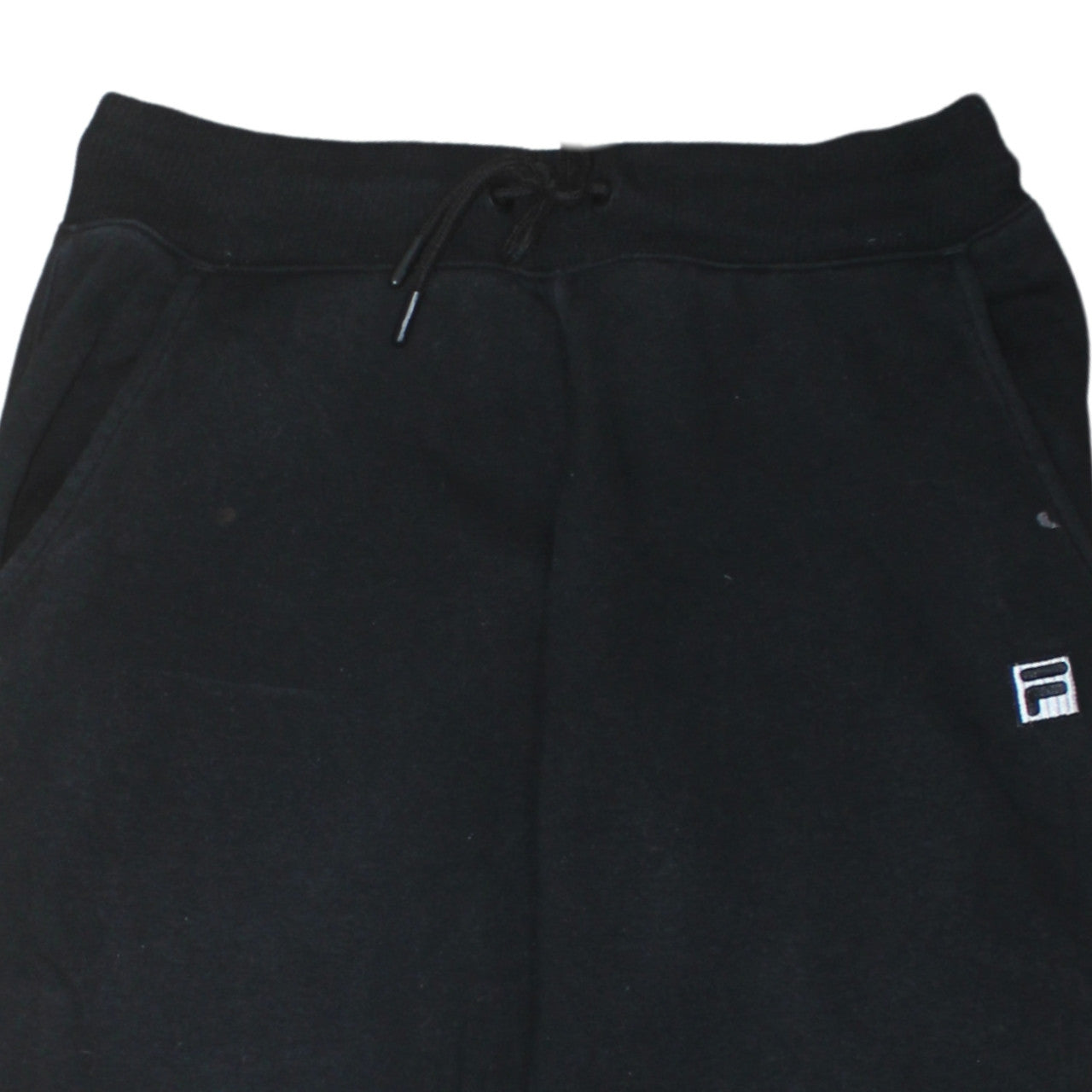Fila Womens Black Small Jogger Sweatpants Cotton Blend Drawstring