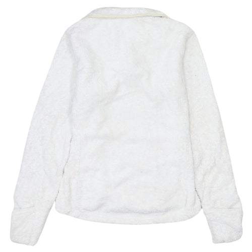 The North Face Womens White XS 1/4 Zip Fleece Pullover Sweatshirt