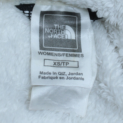 The North Face Womens White XS 1/4 Zip Fleece Pullover Sweatshirt