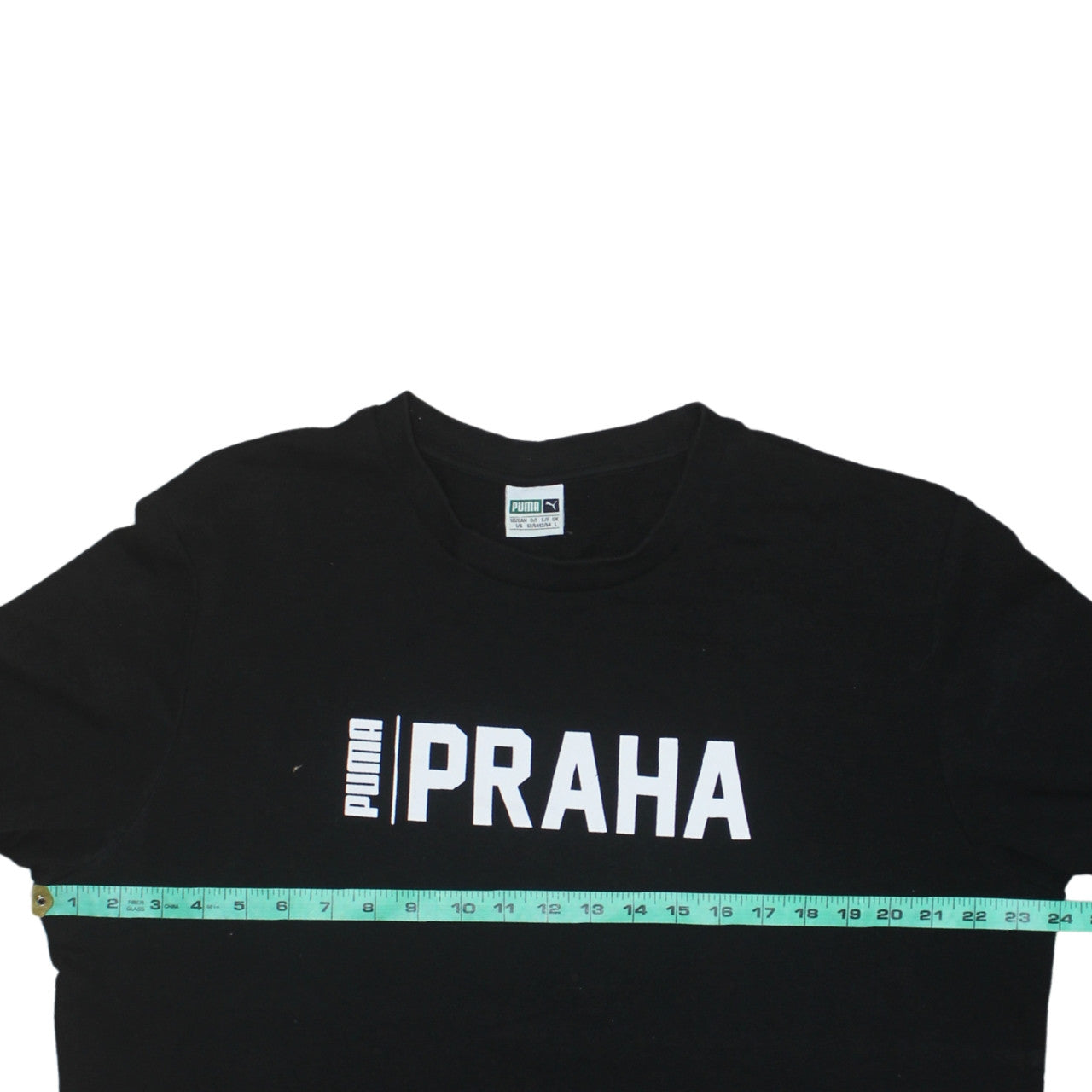 Puma Men's Black Praha Logo Pullover Sweatshirt L