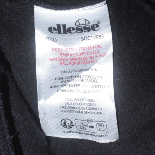 Ellesse Men's Black Fleece Sweatpants L Regular Fit Joggers