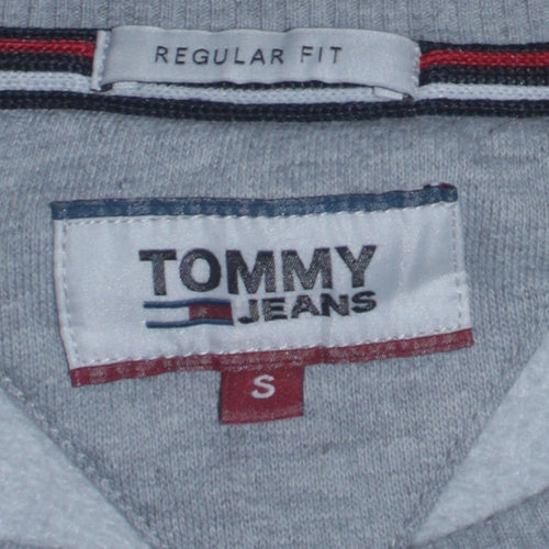 Tommy Jeans Men's Grey Regular Fit Crew Neck Sweatshirt Size S