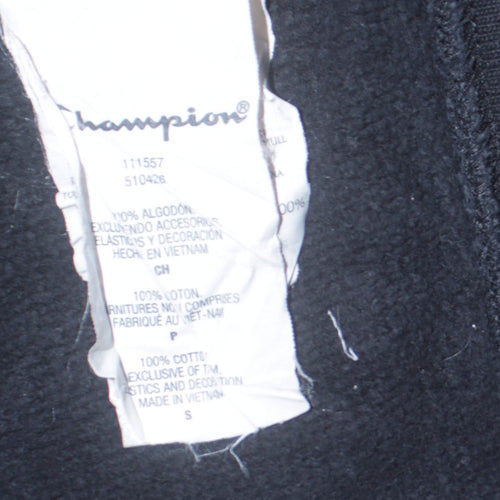 Champion Men's Black Small Reverse Weave Pullover Sweatshirt