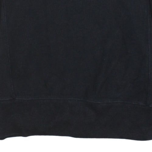 Champion Men's Black Small Reverse Weave Pullover Sweatshirt
