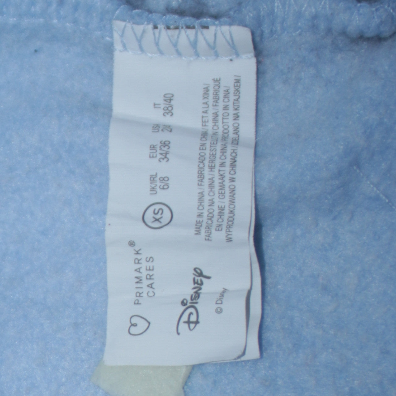 Disney Women Blue Mickey Mouse Pullover Sweatshirt XS