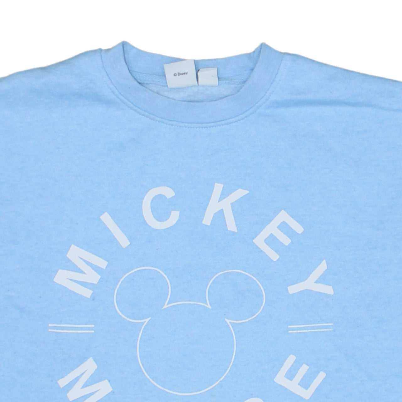 Disney Women Blue Mickey Mouse Pullover Sweatshirt XS