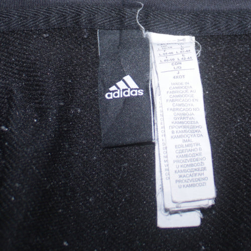 Adidas Women's Black Full Zip Hoodie L Hooded Sweatshirt