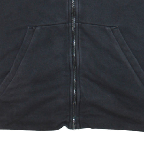 Adidas Women's Black Full Zip Hoodie L Hooded Sweatshirt