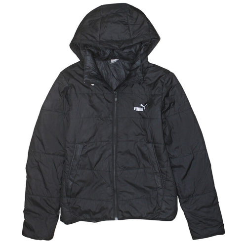 Puma Boys Black 13-14 Years Hooded Puffer Jacket