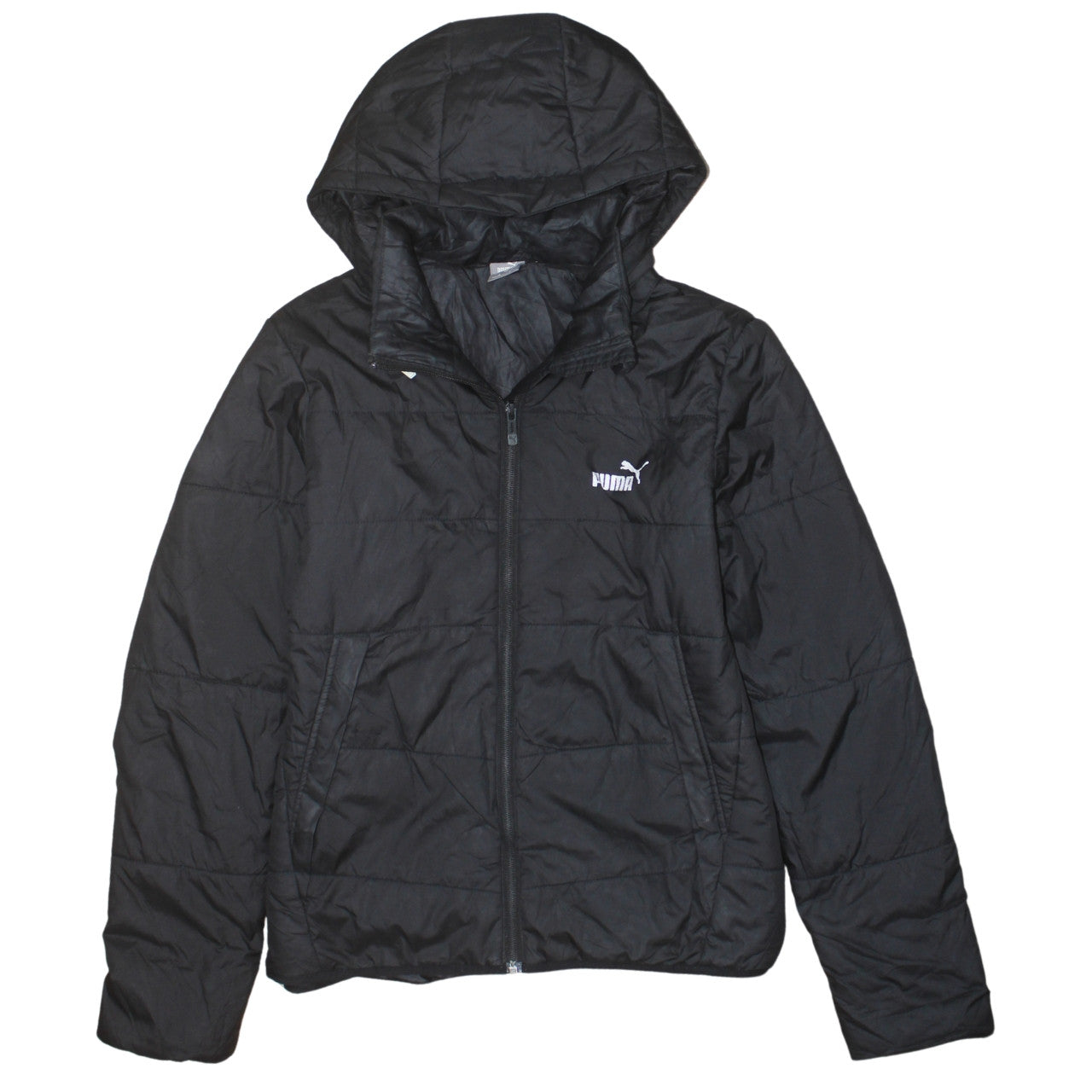 Puma Boys Black 13-14 Years Hooded Puffer Jacket