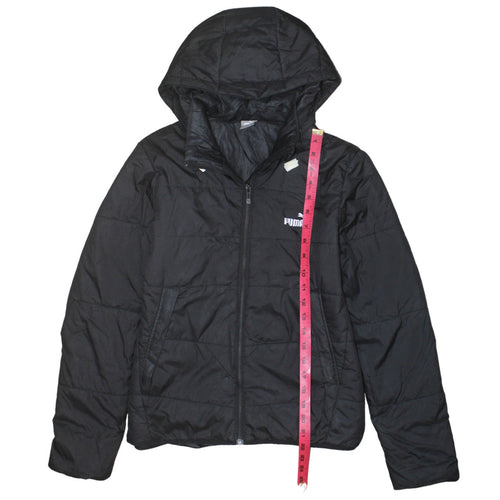 Puma Boys Black 13-14 Years Hooded Puffer Jacket