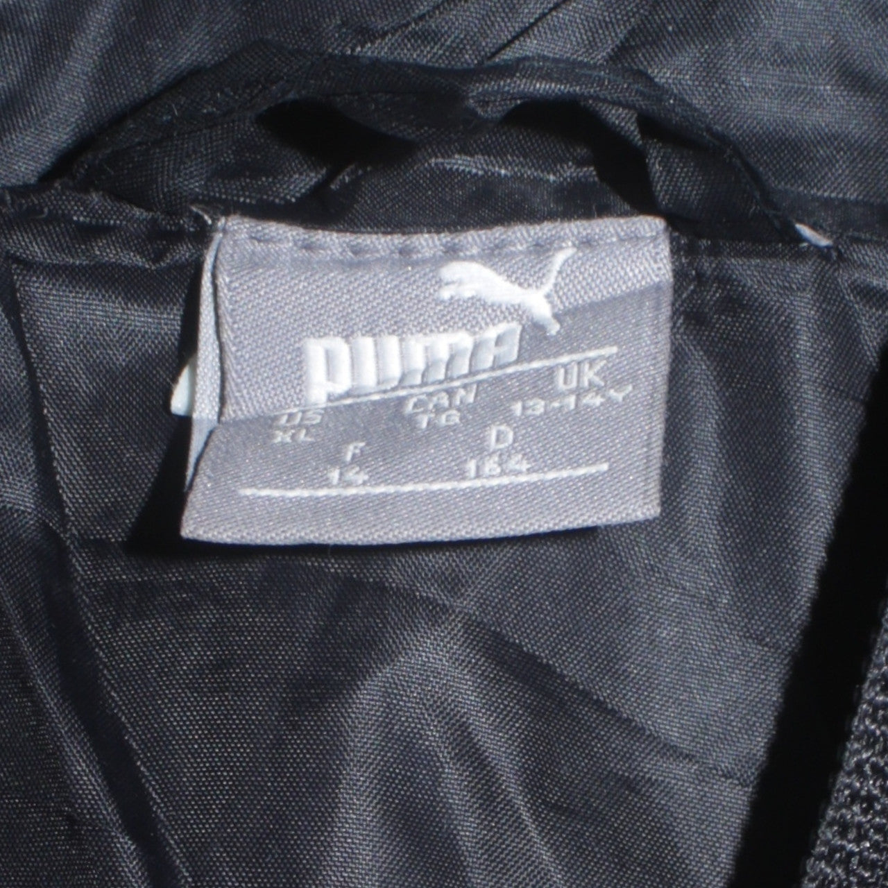 Puma Boys Black 13-14 Years Hooded Puffer Jacket