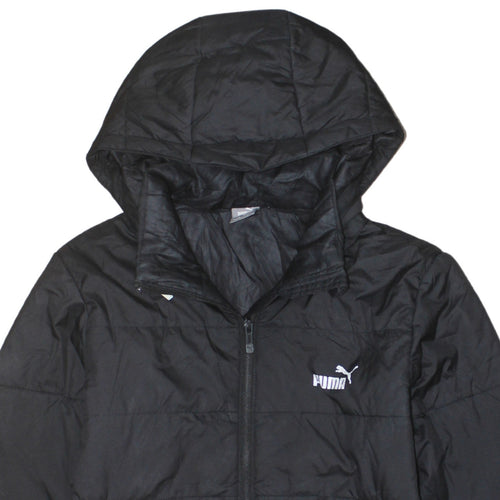 Puma Boys Black 13-14 Years Hooded Puffer Jacket