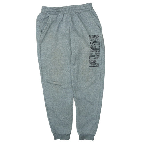 Puma Boys Grey 13-14 Years Jogger Sweatpants with Elastic Waist