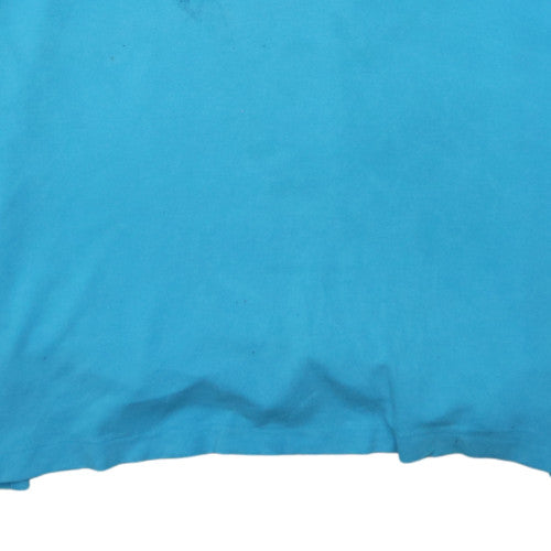 Ralph Lauren Men’s Blue Featherweight Mesh Cotton Polo Shirt Size L