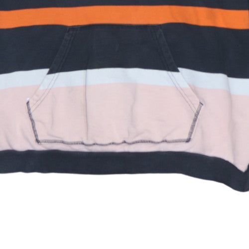Adidas Womens Multicoloured Striped Pullover Hoodie Size M