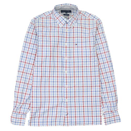 Tommy Hilfiger Men's Multicoloured Check Cotton Slim Fit Shirt M