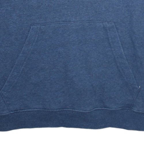 Quiksilver Boys Blue Pullover Hoodie Size 16 Graphic Print Cotton Blend