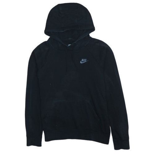 Nike Men's Black Pullover Hoodie Small Fleece Logo Sweatshirt