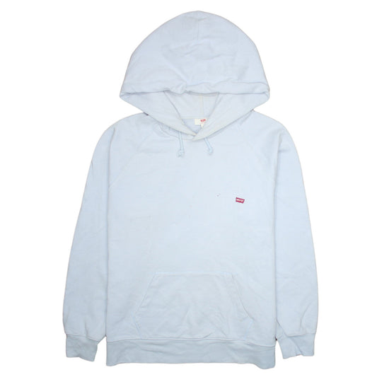Levi's Mens Light Blue Pullover Hoodie Size L Cotton Casual Sweatshirt